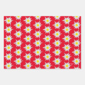  Edelweiss-patroonwikkelvellen Inpakpapier Vel (Voorkant)