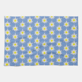 Edelweiss Print Blue Kitchen Serviettes (Horizontal)