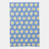 Edelweiss Print Blue Kitchen Serviettes (Vertical)