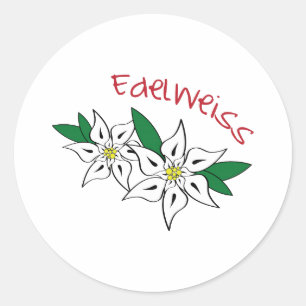 Edelweiss Ronde Sticker