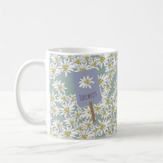 Edelweiss Schattige Hand-Illustrated Het Geluid va Koffiemok