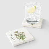 Edelweiss Stone Onderzetter (Zijkant)