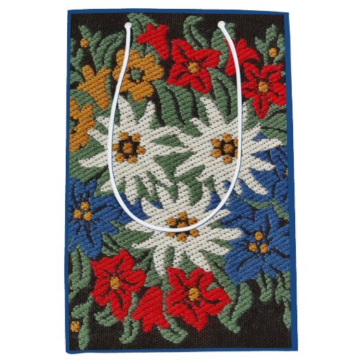 Edelweiss Zwitsers alpenventiel Medium Cadeauzakje (Voorkant)