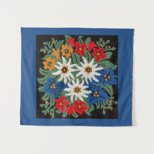 Edelweiss Zwitsers alpenventiel Wandkleed