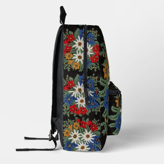 Edelweiss Zwitsers alpenventilator Bedrukte Rugzak (Links)