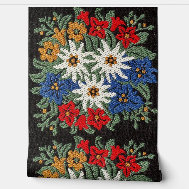 Edelweiss Zwitsers alpenventilator Behang (Afrollen)