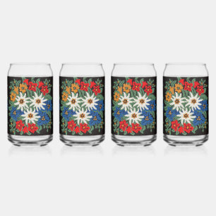 Edelweiss Zwitsers alpenventilator Blikvorm Glas
