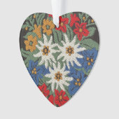 Edelweiss Zwitsers alpenventilator Ornament (voorkant)