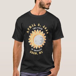 Eden New York Solar Eclipse 8 april 2024 T-shirt