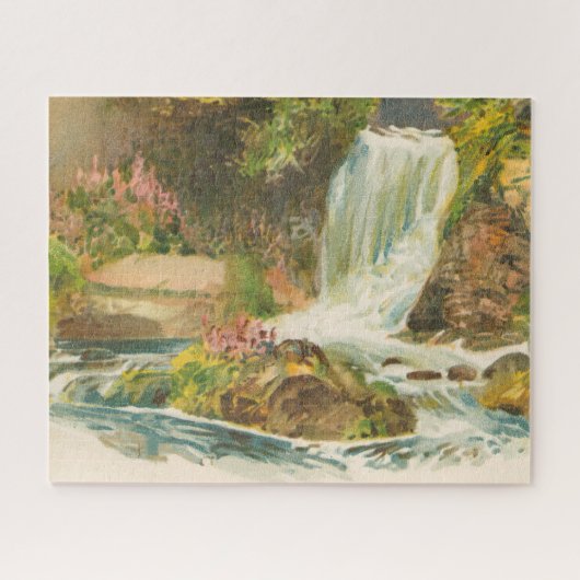Eden Vale Waterfall, Wexford Ierland Legpuzzel (Horizontaal)