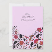 EDEN, zwart-wit, rood roze Kaart (Achterkant)