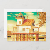 Edenton NC Lighthouse Briefkaart (Voorkant / Achterkant)