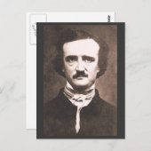 Edgar Alan Poe Briefkaart (Voorkant / Achterkant)