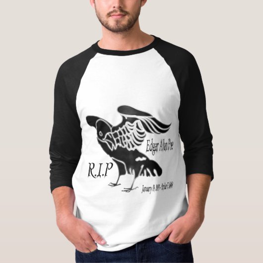 Edgar Alan Poe The Raven Double T-Shirt (Voorkant)