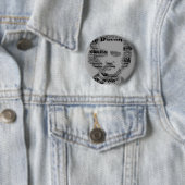 Edgar Allan Poe Bottom Ronde Button 5,7 Cm (In situ)