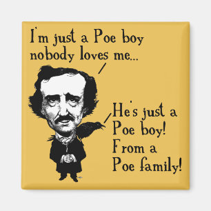 Edgar Allan Poe Boy Funny Fridge Magnet Magneet