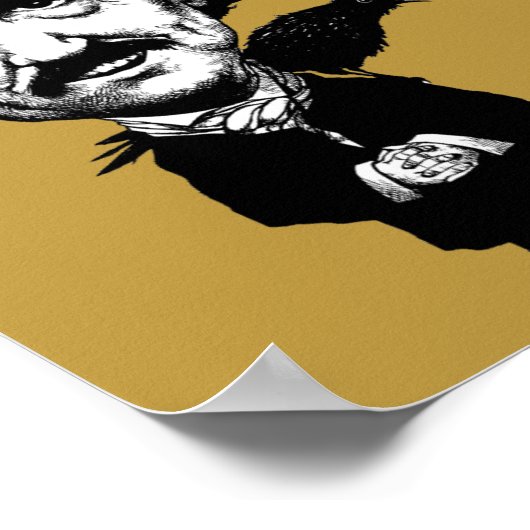 Edgar Allan Poe Boy Funny Poster Sign Quottes (Hoek)