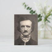 Edgar Allan Poe Briefkaart (Staand voorkant)