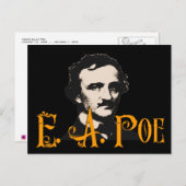 Edgar Allan Poe Briefkaart (Voorkant / Achterkant)