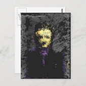 Edgar Allan Poe Briefkaart (Voorkant / Achterkant)