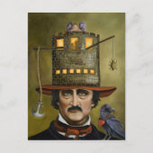 Edgar Allan Poe Briefkaart (Voorkant)
