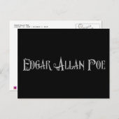 Edgar Allan Poe Briefkaart (Voorkant / Achterkant)