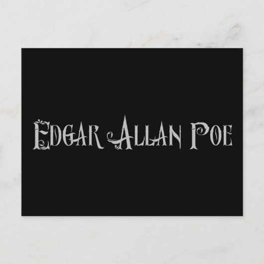 Edgar Allan Poe Briefkaart (Voorkant)