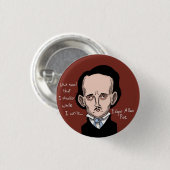 Edgar Allan Poe Button (Voorkant /achterkant)