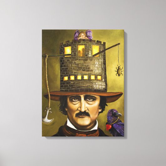 Edgar Allan Poe Canvas Afdruk (Voorkant)