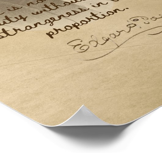 Edgar Allan Poe Citation - Exquise Affiche de beau (Coin)