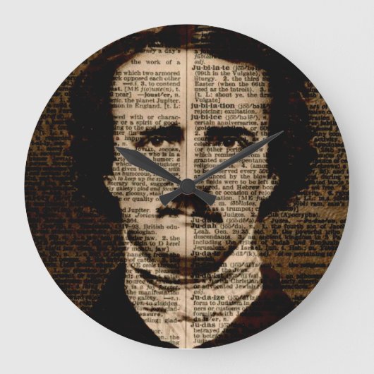 Edgar Allan Poe Clock Grote Klok (Voorkant)