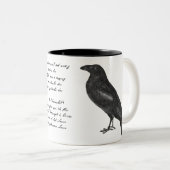 Edgar Allan Poe "Corbeau" Mug (Devant droit)