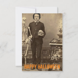 Edgar Allan Poe Creepy Halloween  Kaart