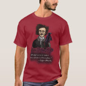Edgar Allan Poe, Dark Academia T-shirt (Voorkant)