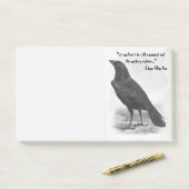 Edgar Allan Poe de Raven Post-it® Notes (Op bureau)