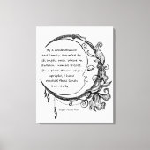 Edgar Allan Poe Dreamweaver Dream Poem Canvas Afdruk (Voorkant)