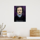 Edgar Allan Poe "Enthousiasme" Citation Affiche pa (Cuisine)