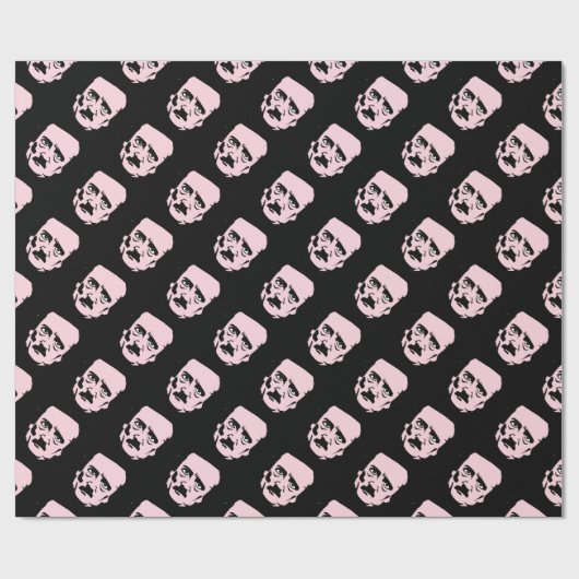 Edgar Allan Poe Face Cadeaupapier (Vlak)