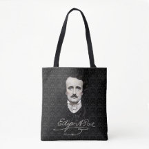 Edgar Allan Poe Gothic Halloween Signature Tas