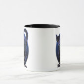 Edgar Allan Poe Gothique Mug - Haunted Raven & Cat (Centre)