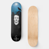 Edgar Allan Poe Graveyard Ravens Gothic Skateboard (Voorkant)