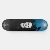 Edgar Allan Poe Graveyard Ravens Gothic Skateboard (Horizontaal)