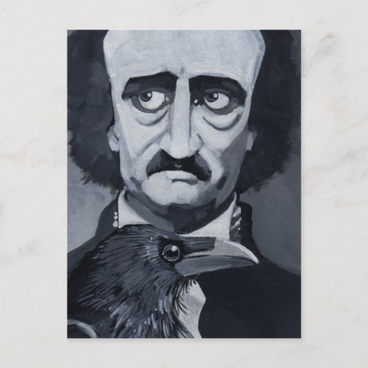 Edgar Allan Poe het Briefkaart Raven (Voorkant)