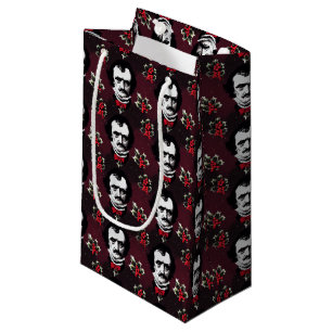 Edgar Allan Poe & Holly Jolly Mistletoe Goth Sac