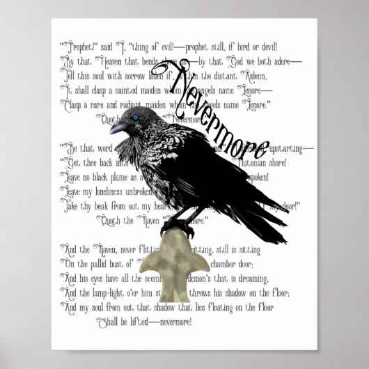 Edgar Allan Poe is de Raven Poster (Voorkant)
