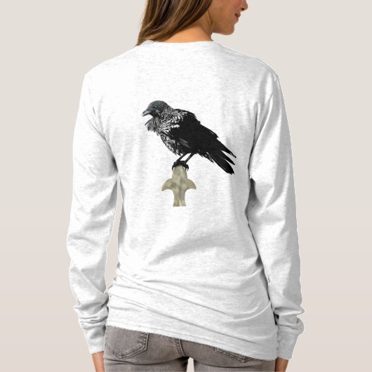 Edgar Allan Poe is de Raven T-shirt (Achterkant)