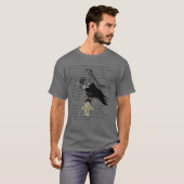 Edgar Allan Poe is de Raven T-shirt (Voorkant volledig)