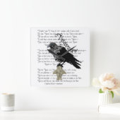 Edgar Allan Poe is de Raven Vierkante Klok (Huis)