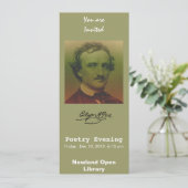 Edgar Allan Poe Kaart (Staand voorkant)