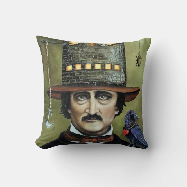 Edgar Allan Poe Kussen (Voorkant)